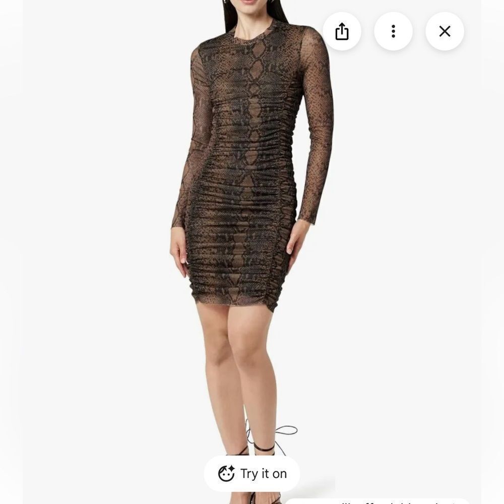 The Drop Adrianna mini dress in Snake NWT